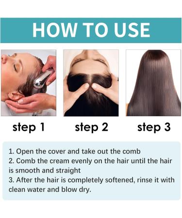 Shantou Yingji 2 pieces hair straightening cream hair straightening cream moisturizing hair removes frizz and split ends 2 pieces x 100 ml hair - Buy Online on GoSupps.com