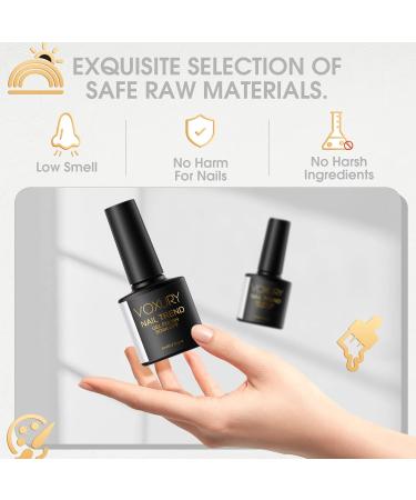 VOXURY 12Pcs Nude Pink Wine Gel Nail Polish Set | Long Lasting Classic Colors | Soak Off LED/UV Nail Lamp | 0.20 Fl Oz (Pack of 12) - Buy Online on GoSupps.com