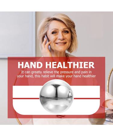 Buy Metal Baoding Balls | Chinese Fitness Hand Exercise & Massage Balls for Hand Therapy - 5x5x5cm Silver - Buy Online on GoSupps.com