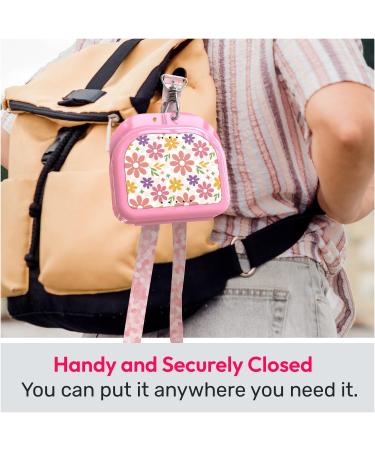 HOUSYLOVE Retainer Case 1 Pack Pink Classic Style Night Guard Case with Floral Patterns - Buy Online on GoSupps.com