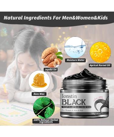 Pink Temporary Hair Dye for Kids & Adults - Lonstin Color Wax 3.4fl.oz | Wash Out Hair Color for Halloween & Christmas - Buy Online on GoSupps.com