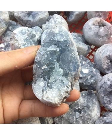 Decorative Crystal Natural Raw Blue Celestite Crystal Cluster Geode Irregular Home Decoration Gemstone for Dream Recall Home Decor Crystal Home Goods 100g - Buy Online on GoSupps.com