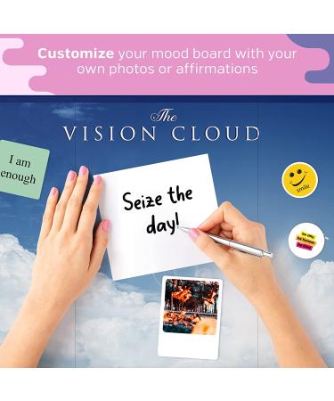 Vision Cloud Vision Board Kit for Women - Dream Board with 100 Pictures, 60 Affirmation Cards, 40 Stickers - Manifestation Supplies for Adult Mood Board - Buy Online on GoSupps.com