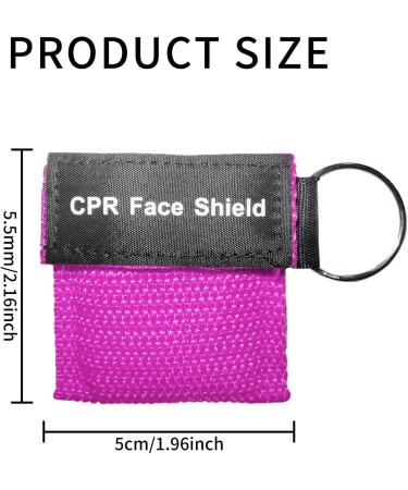 8-Piece Ventilation Mask First Aid Kit | CPR Keyring & Mouth Breathing Aid | Multicolored Barrier Pocket Masks - Buy Online on GoSupps.com