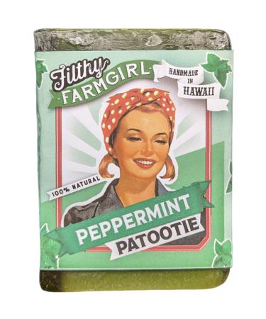 Filthy Farmgirl Peppermint Patootie Soap Bar Green 5 Ounce 1 Count