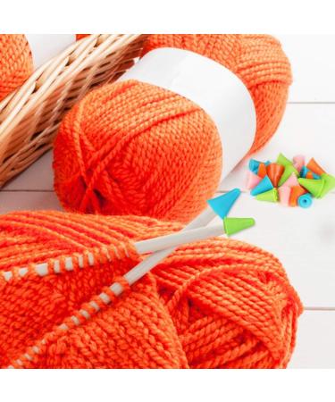 20 PCS Multi-Colored Knitting Needle Point Protectors/Stoppers with Plastic Box - 2 Sizes (10 Small + 10 Big Caps) for Knitting Craft - Buy Online on GoSupps.com