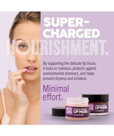 Eco Lips Daily Plumping Lip Mask with Hyaluronic Acid + Overnight Intensive Lip Mask with Gotu Kola 2-pack by Eco Lips 100% Natural. Made in USA Daytime & Overnight Masks - Buy Online on GoSupps.com