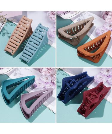 Haakong 10pcs Matte Hair Claw Clips - Nonslip Frosted Triangle French Clips for Women and Girls - Buy Online on GoSupps.com