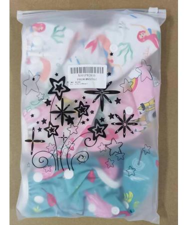 Mixidone Reusable Swimming Diaper | Adjustable Washable Baby Swimming Trousers | Toddler Swim Diaper - Unicorn Mermaid & Crane Designs (0-3 Years) - Buy Online on GoSupps.com