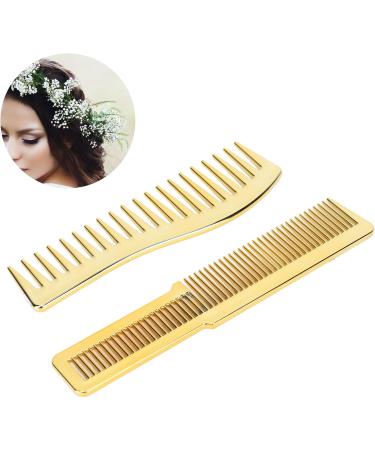 Hair Cutting Comb Wide Tooth Haircut Comb for Salon Hair Styling Heavy Design for All Hair Types (Gold) - Buy Online on GoSupps.com