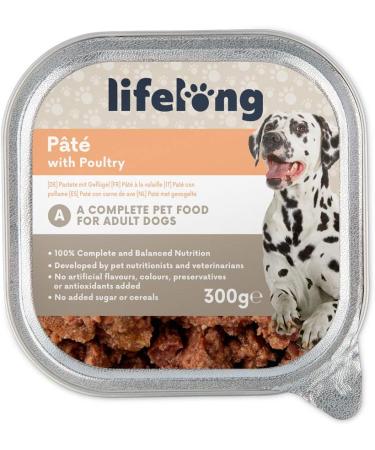 Amazon Brand - Lifelong Dog Food Pat with Poultry 300g Pack of 10 - Buy Online on GoSupps.com