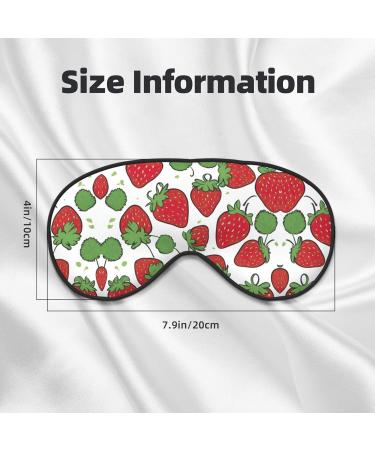 Buy SSIMOO Strawberry Pattern Ultra-Soft Light-Blocking Eye Mask for Restful Sleep - International Shipping Available - Buy Online on GoSupps.com