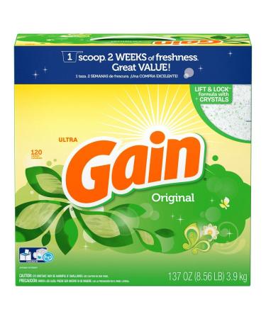 Gain Ultra Powder Laundry Detergent Original 137 Ounce