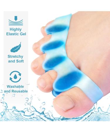 Bukihome Silicone Toe Spreader | 6 Hallux Correction Gel Toe Separators | Bunion Relief | Blue - Buy Online on GoSupps.com
