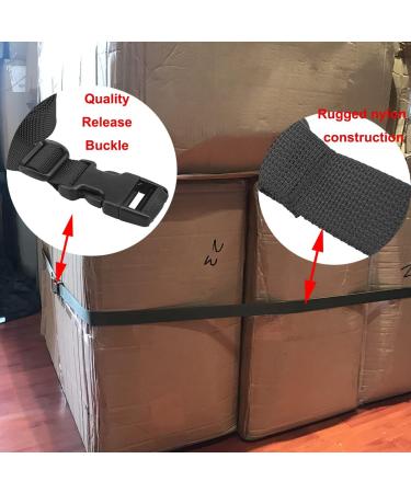 XTACER 1 Inch Molle Backpack Accessory Strap - Black 40 Inches | Luggage & Sleeping Bag Strap with Buckle - Buy Online on GoSupps.com