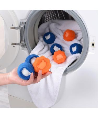 6 PCS Pet Hair Remover for Laundry - Reusable Lint Catcher for Washing Machine Laundry Balls Pet Hair Collector Anti Winding Adsorption Balls for Hair Removal Clothes and Bedding - Buy Online on GoSupps.com