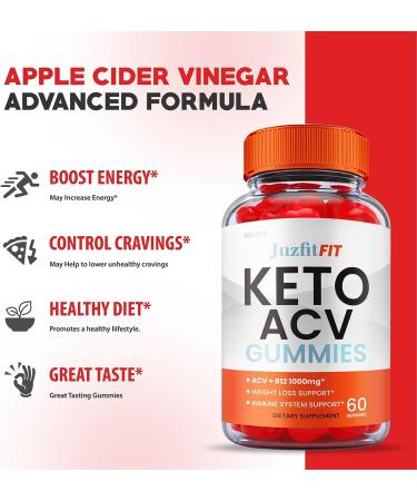 Juzfiit ACV Keto Gummies - Vegan Formula for Weight Loss - 60 Gummies - Buy Online on GoSupps.com