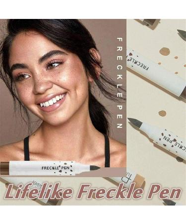 Lovelycat Freckle Pen Faux Freckle Pen Colour Pop Freckle Pen Supernaturally realistic freckles makeup brush Fantastic freckles pen Long-lasting waterproof soft-point absorbent pen for a natural and easy makeup look (Dark Brown) - Buy Online on GoSupps.com