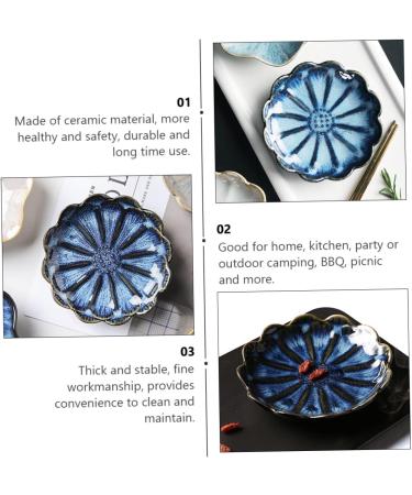 ABOOFAN 3pcs Dipping Dish Ceramic Dipping Bowls Dipping Sauce Bowl Leaf Sauce Dish Side Dish Bowl Serving Dish Vinegar Plate Wasabi Dish Food Sauce Dish Ceramics Mini Tea Bag re-usable - Buy Online on GoSupps.com