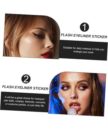 Angoily 54 Pairs Anti Sweat Eyeliner Eyeshadow Women Eyeliner Decal Eye Line Strip Sticker Template Man Prom 1 count (Pack of 1) As Shown 1x3pcs - Buy Online on GoSupps.com