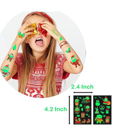120 Glow in the Dark Waterproof Cartoon Stickers for Laptop & Kids - Luminous Temporary Tattoos, Perfect Party Decorations & Favors for Boys & Girls - Christmas Gift Idea - Buy Online on GoSupps.com