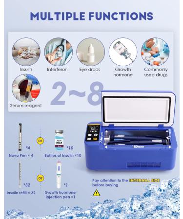 CGOLDENWALL Insulin Cooler Travel Case with Intelligent Temperature Control - Portable Medicine Refrigerator for Home, Car, and Travel - Buy Online on GoSupps.com