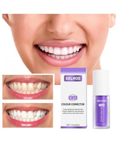 Yueci Professional Toothpaste for Whitening | V34 Color Corrector for Sensitive Teeth | 30ml (1 Pack) - Brighten Your Smile! - Buy Online on GoSupps.com