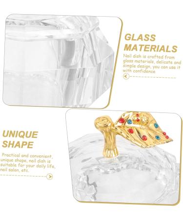 Ipetboom Nail Dish with Lids Nail Dish Cup Nail Dappen Dish Holder Nail Dish Bowl Nail Cup Dappen Dish for Acrylic Nails Round Nail Art Cup Acrylic Nail Tools Glass Manicure Saucer Cup - Buy Online on GoSupps.com