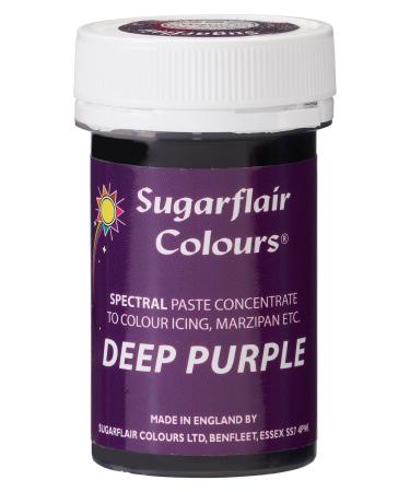 Sugarflair Deep Purple Spectral Food Colouring Paste Highly Concentrated for Use with Sugar Pastes Buttercream Royal Icing or Cake Mix Vibrant Colour Dye - 25g - Buy Online on GoSupps.com