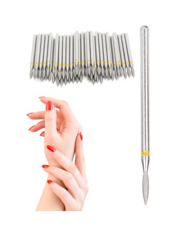 Nail Grinder Nail Polishing Head Nail Polisher Accessories 50pcs Nail Polishing Bits Acrylic Nail Tools for Home Nail Salon(XF-1.8mm)