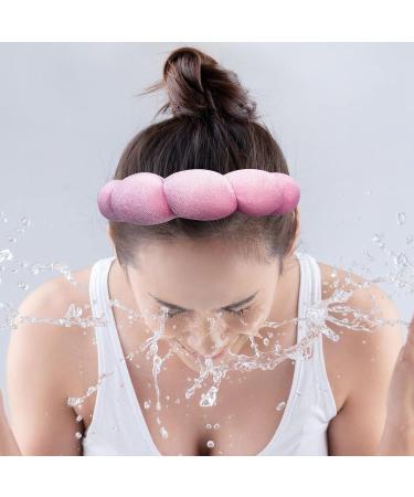 WEESMILE Velvet Spa Headband for Women - Makeup & Skincare - Bubble Headband (Blue) - Buy Online on GoSupps.com