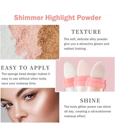 Polvo De Hadas Glitter Highlighter Stick - Long-Lasting Fairy Highlight Powder - Body and Face Glitter Makeup - White Moonbeam - Buy Online on GoSupps.com