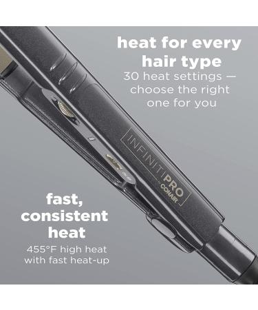 INFINITIPRO BY CONAIR Tourmaline Ceramic Flat Iron 1-inch - Professional Hair Straightener - Buy Online on GoSupps.com