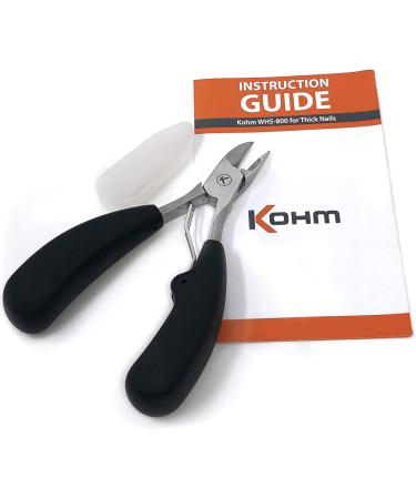 Kohm WHS-800 Chiropodist Style Toe Nail Clipper - Heavy Duty Clipper for Thick, Ingrown Toenails - Easy Grip Handle - Ideal for Men, Seniors, and Adults - Buy Online on GoSupps.com
