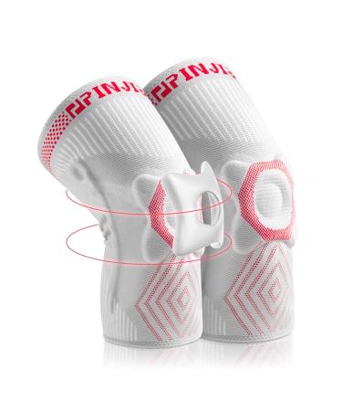 Knee Brace for Women and Men with Patella Gel Pad Side Stabilizers Anti-Slip Gel Strips High Elastic Nylon - Premium Knee Support Brace for Optimal Comfort and Stability (Medium)