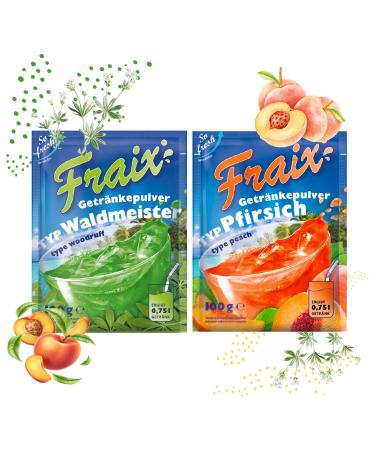 Fraix FRAIX Waldmeister Powdered Drink + Peach (50 combinations) (25 x 100g each) fruity and refreshing With vitamin C