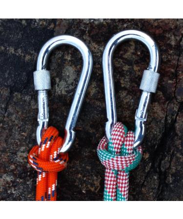 SpotDoo 304 Stainless Steel Locking Carabiner Clip - Heavy Duty Spring Snap Hook (4 Inch) - M10 - Buy Online on GoSupps.com