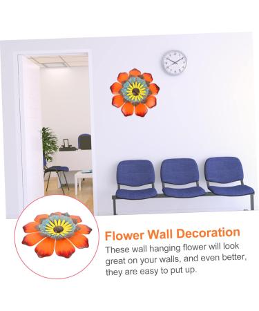 Toddmomy 5 Pcs Sunflower Wall Hanging Ornament Outdoor Metal Wall Art Iron Sunflower Adornment American Style Assorted Colorx5pcs 28.3X28.3X2.5CMx5pcs - Buy Online on GoSupps.com