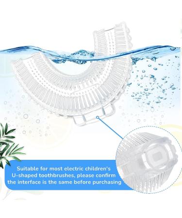Patelai Kids U-Shaped Toothbrush Heads (10 Pcs) with Storage Box - 360 Degree Teeth Cleaning for Children Electric & Manual Toothbrushes - Buy Online on GoSupps.com