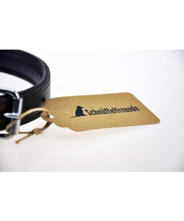 Premium Leather Sniffing Fans Dog Collar - Padded Robust Adjustable for Large Medium and Small Dogs (L - 36-45cm Black) - Buy Online on GoSupps.com