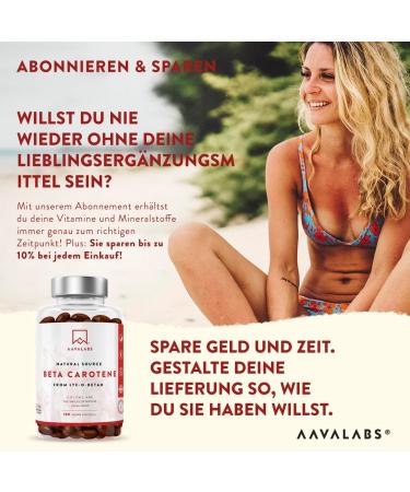 High-Dose Beta Carotene Capsules for Tan | 25 000 IE | Vitamin A & LYC-O-Beta | Radiant Complexion | 180 Softgel Capsules - Buy Online on GoSupps.com