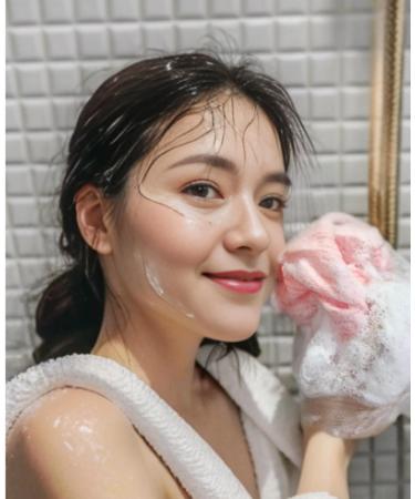 Exfoliating Shower Towel Set - Rip-Resistant Washcloths for All Skin Types | Made in Japan | International Shipping Available - Buy Online on GoSupps.com