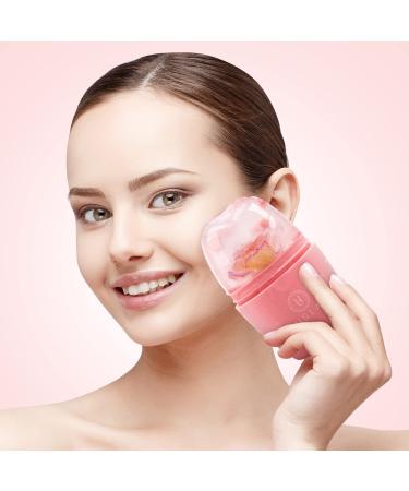 UUGLAM Ice Roller for Face and Eye - Silicone Facial Massager for Skin Brightening & Puffiness Relief in Pink - Buy Online on GoSupps.com