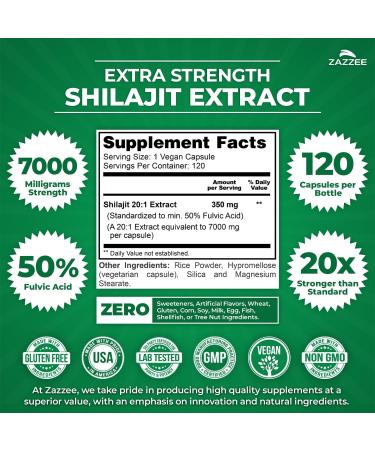 Zazzee Pure Himalayan Shilajit and Saw Palmetto Capsules | 20:1 Saw Palmetto Extract Plus Organic Shilajit for Men | Testosterone Support Bundle - Buy Online on GoSupps.com