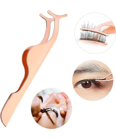 Sibba Stainless Curved Eyelash Tweezers Clip for Extension Application & Removal (1PC Rose Gold) - Buy Online on GoSupps.com