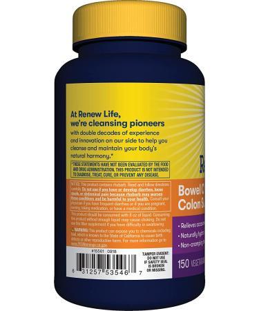 Renew Life Bowel Cleanse - Colon Support with 150 Veggie Capsules - Buy Online on GoSupps.com