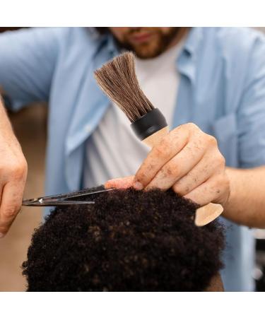 FOMIYES Hair Cutting Brush Duster Barber Supplies Salon Shave Brush Barber Brush for Hair Salon Male Shaving Brush Barber Brush with Handle For Men Beard Wood Man - Buy Online on GoSupps.com