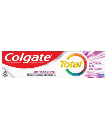 Colgate Total Advanced Gum Protection Toothpaste Multi-Benefit Teeth Whitening Toothpaste That Helps Prevent Gingivitis and Improves Gum Health 120 mL