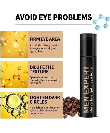 Mens Expert Hydra Energetic Eye Roller Men Plus Expert Hydra Energetic Eye Roller Men's Eye Roller for Puffy Eyes and Dark Circles. (1pcs) - Buy Online on GoSupps.com