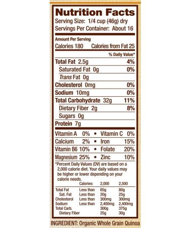 Bob's Red Mill Organic White Quinoa 26 Ounce Packages (Pack of 4) - 6.48 Pounds Total - Buy Online on GoSupps.com